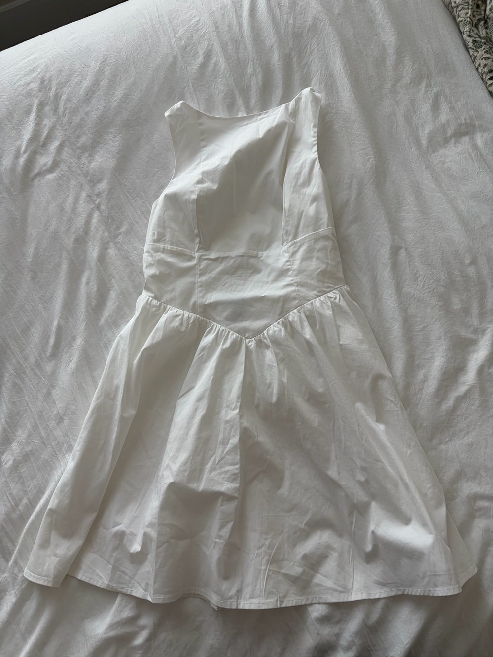 wild fable White Sleeveless Fit-and-Flare Dress